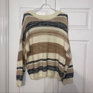 neutral crewneck sweater